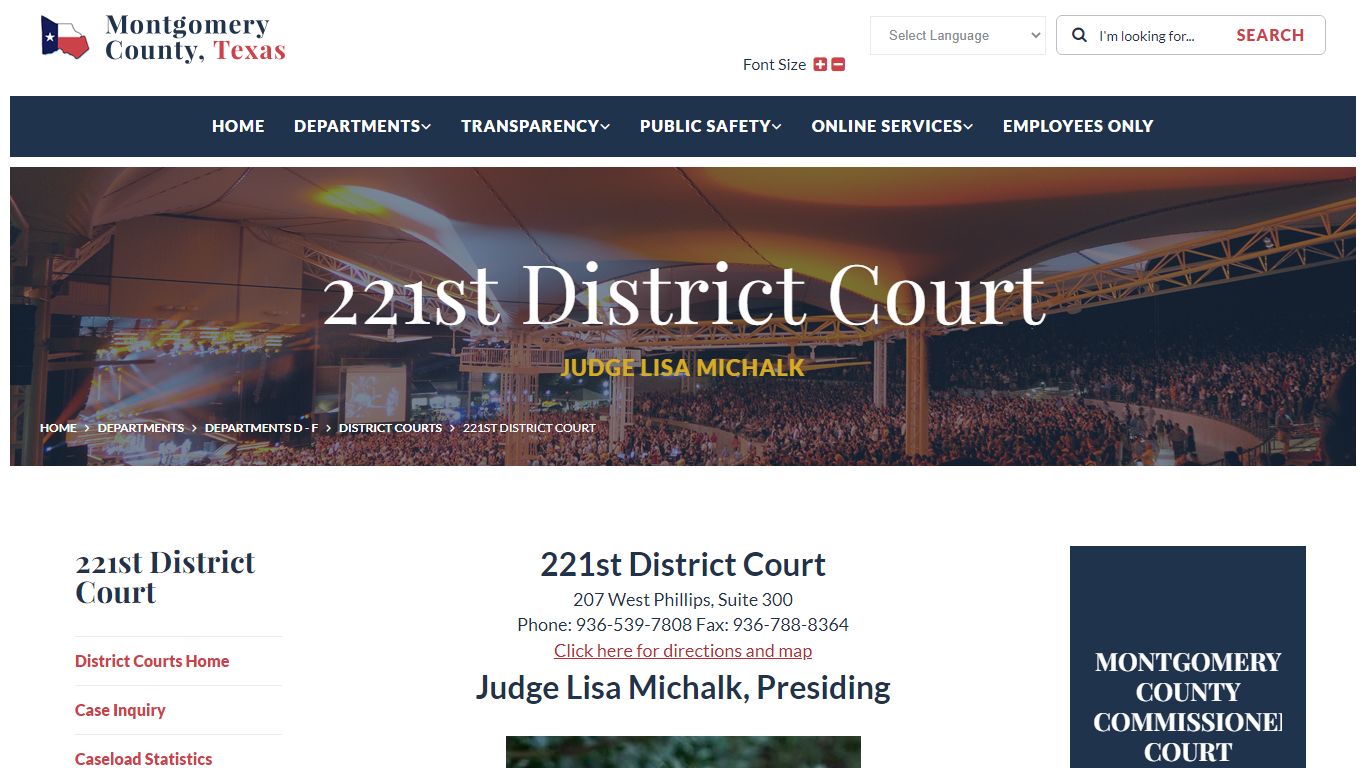 221st District Court - Montgomery County, Texas