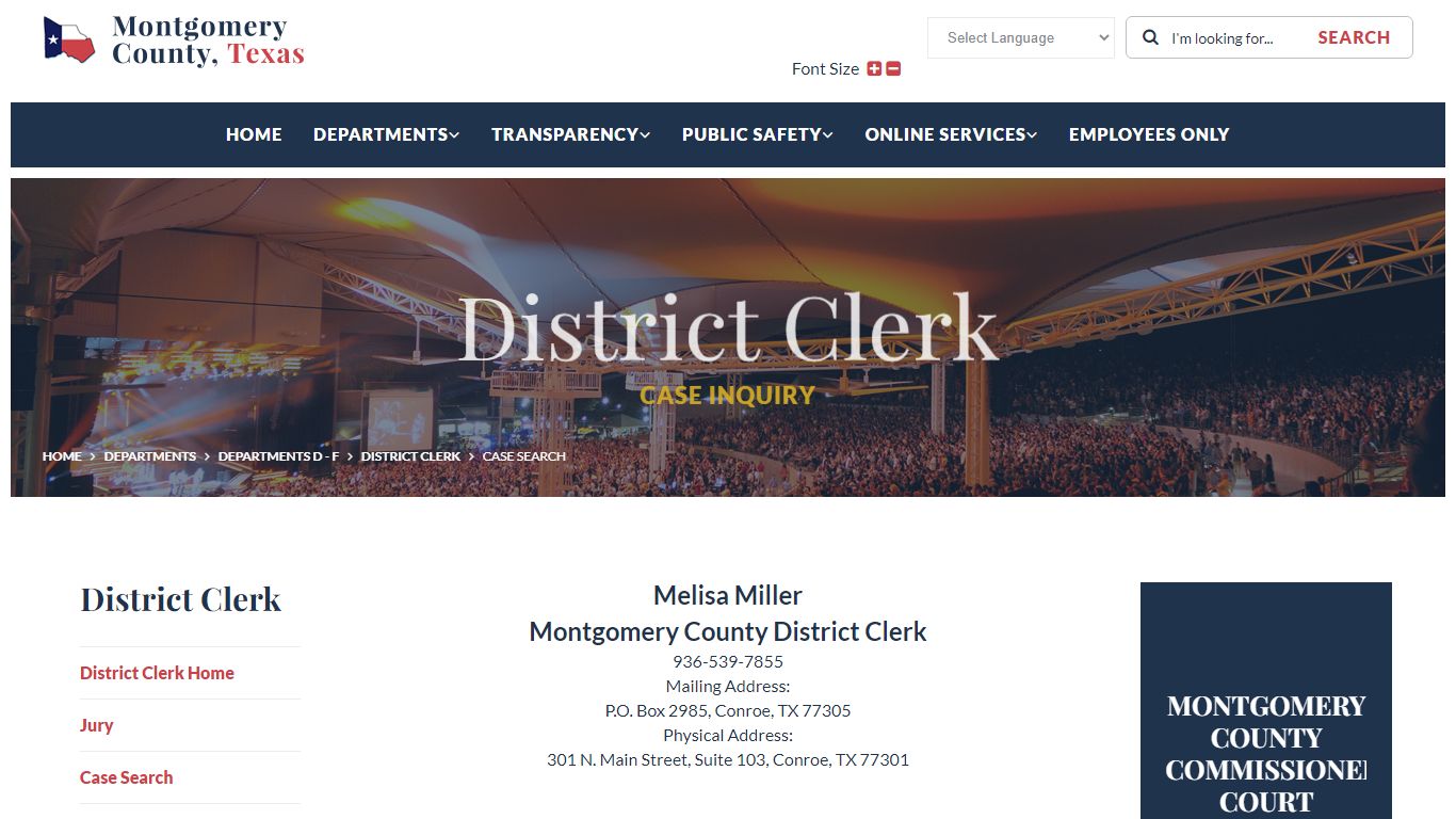Welcome to Montgomery County, Texas