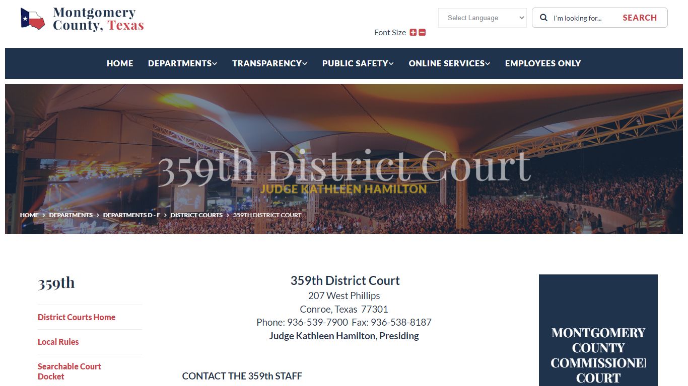 359th District Court - Montgomery County, Texas